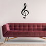 Wallity Treble Clef Escultura de pared Negra